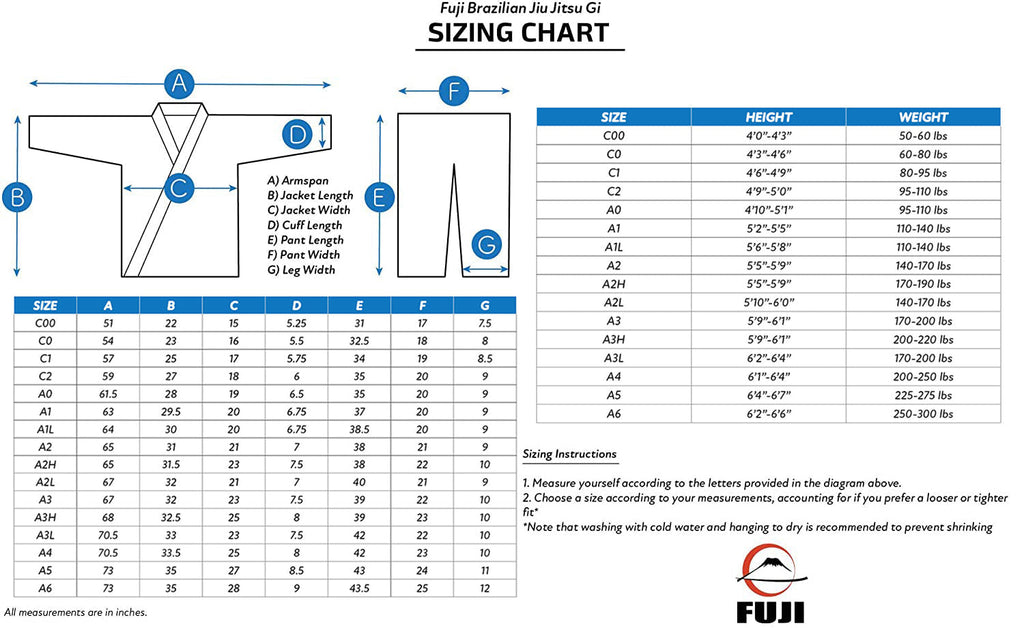 Fuji Middleweight Student BJJ Gi - Youth